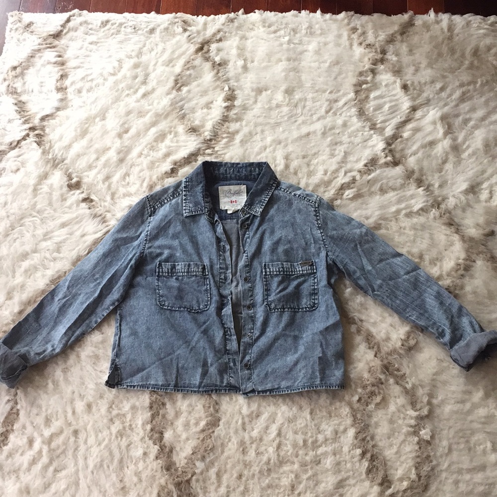 Blue Jean Crop Top